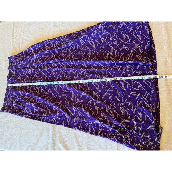 Svaha Purple Pockets Sentence Diagramming Maxi Skirt Women's L - Picture 3 of 6